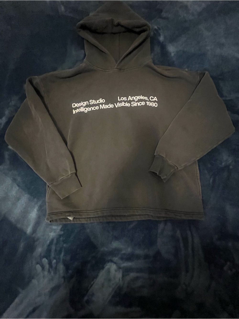 PacSun Black Crewneck Hoodie with White Text